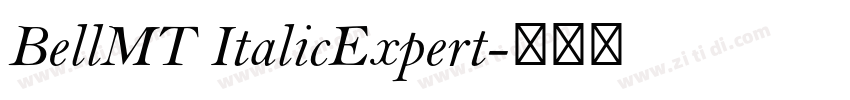 BellMT ItalicExpert字体转换